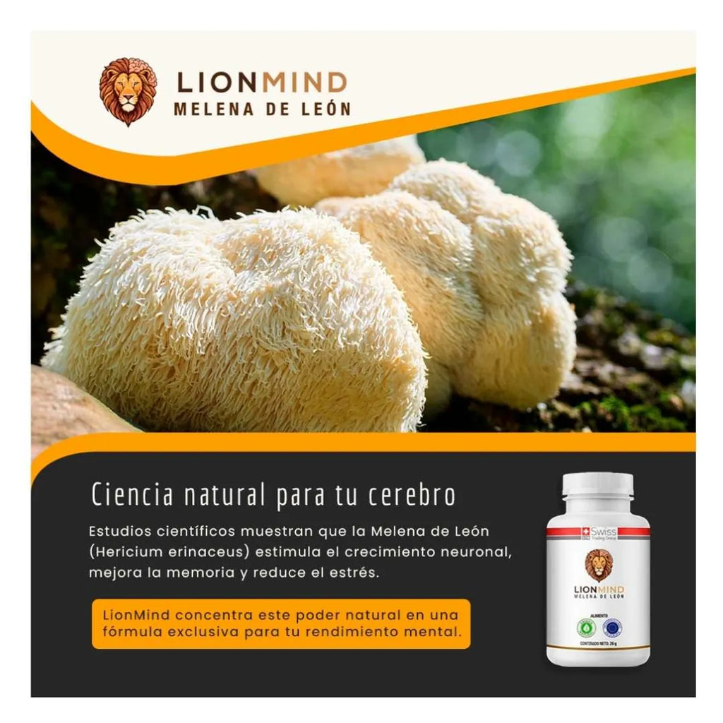 LionMind Suplemento con Melena de León