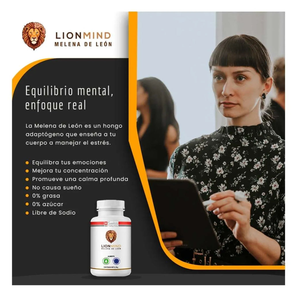 LionMind Suplemento con Melena de León